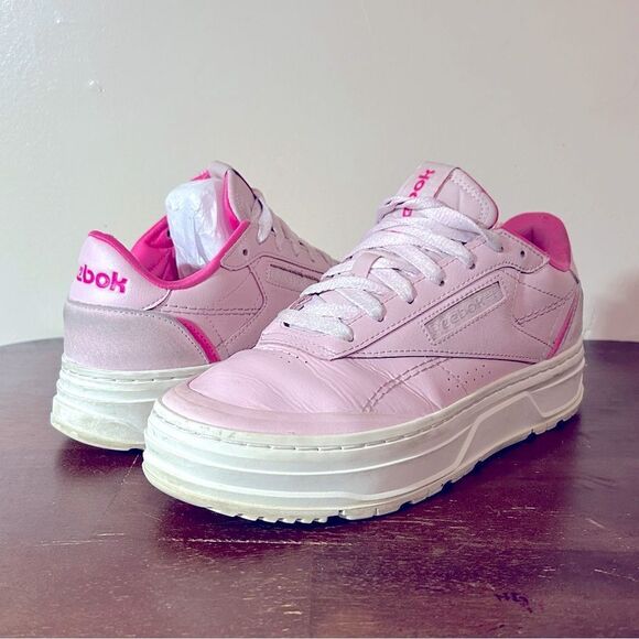 Reebok Club C Double Geo Womens US 7.5 Frost Berry - Picture 1 of 9